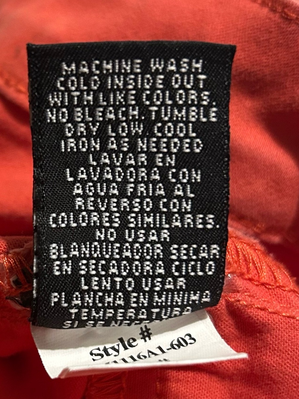 1822 Denim Women’s Skinny Jeans - Coral - Picture 7 of 7
